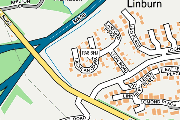 PA8 6HJ map - OS OpenMap – Local (Ordnance Survey)