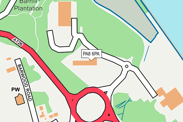 PA8 6PA map - OS OpenMap – Local (Ordnance Survey)