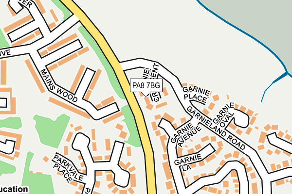 PA8 7BG map - OS OpenMap – Local (Ordnance Survey)