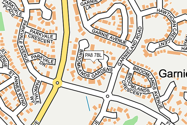 PA8 7BL map - OS OpenMap – Local (Ordnance Survey)