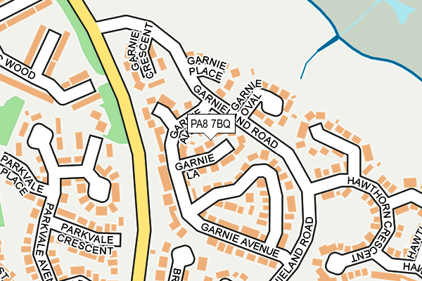 PA8 7BQ map - OS OpenMap – Local (Ordnance Survey)