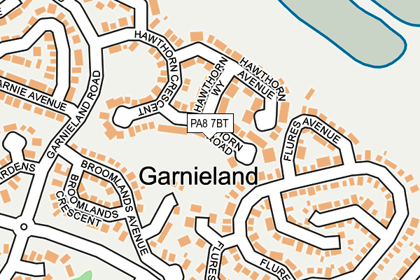 PA8 7BT map - OS OpenMap – Local (Ordnance Survey)