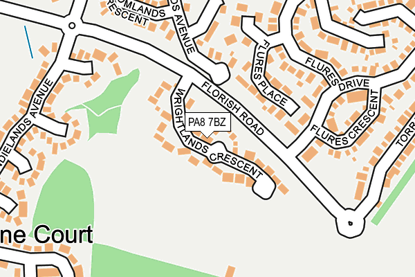 Map of THE CURTAIN LADY LTD. at local scale