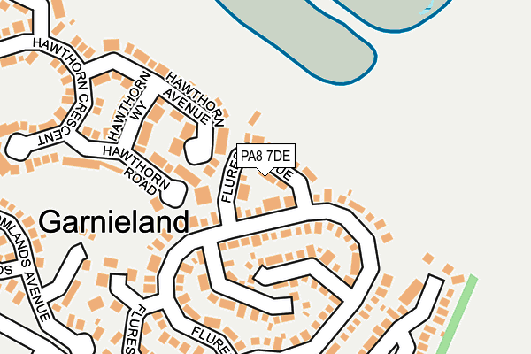 PA8 7DE map - OS OpenMap – Local (Ordnance Survey)