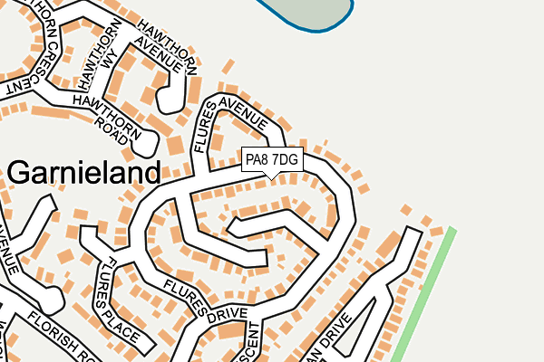 PA8 7DG map - OS OpenMap – Local (Ordnance Survey)