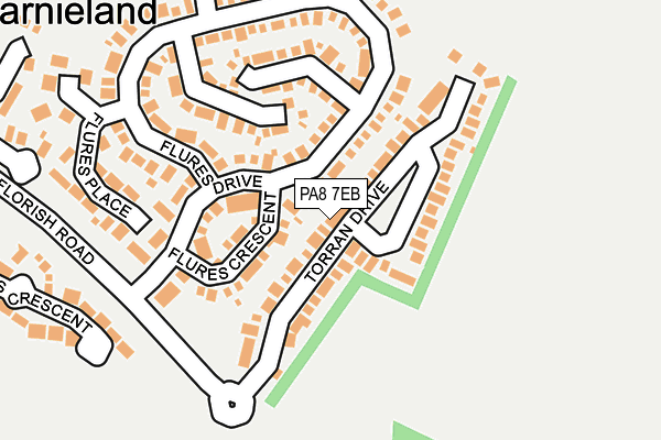 PA8 7EB map - OS OpenMap – Local (Ordnance Survey)