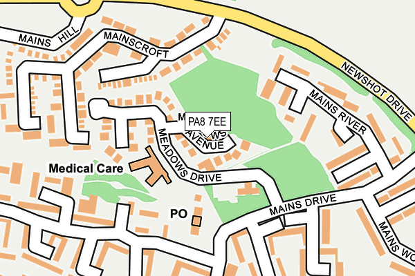 PA8 7EE map - OS OpenMap – Local (Ordnance Survey)
