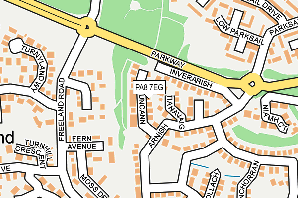 PA8 7EG map - OS OpenMap – Local (Ordnance Survey)