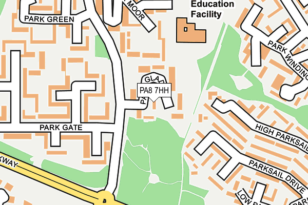 PA8 7HH map - OS OpenMap – Local (Ordnance Survey)