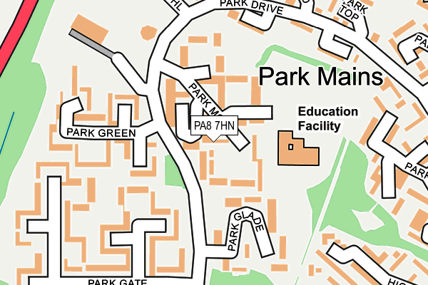 PA8 7HN map - OS OpenMap – Local (Ordnance Survey)