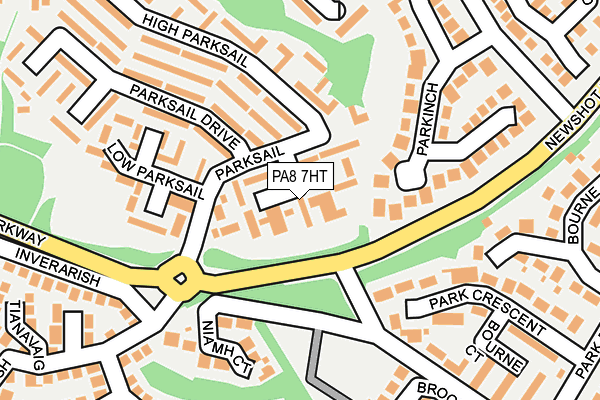 PA8 7HT map - OS OpenMap – Local (Ordnance Survey)