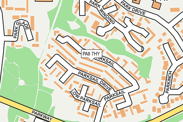 PA8 7HY map - OS OpenMap – Local (Ordnance Survey)
