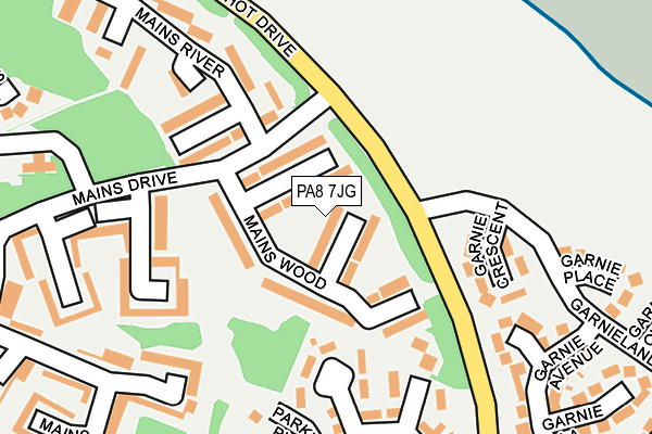 PA8 7JG map - OS OpenMap – Local (Ordnance Survey)