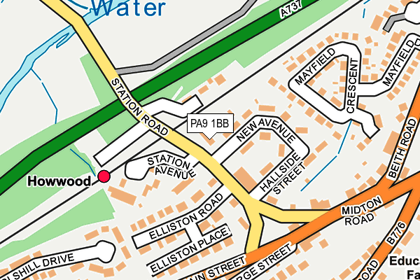 PA9 1BB map - OS OpenMap – Local (Ordnance Survey)