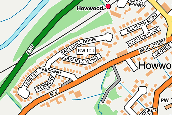 PA9 1DU map - OS OpenMap – Local (Ordnance Survey)