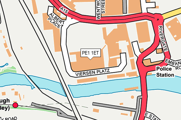 PE1 1ET map - OS OpenMap – Local (Ordnance Survey)