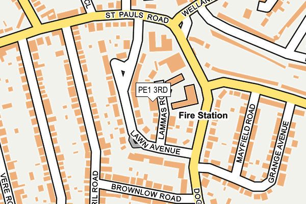 PE1 3RD map - OS OpenMap – Local (Ordnance Survey)