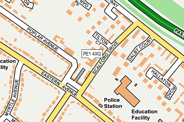 PE1 4XQ map - OS OpenMap – Local (Ordnance Survey)