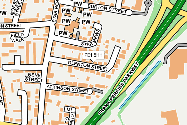 PE1 5HH map - OS OpenMap – Local (Ordnance Survey)