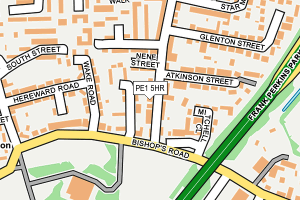 PE1 5HR map - OS OpenMap – Local (Ordnance Survey)