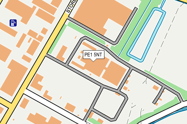 PE1 5NT map - OS OpenMap – Local (Ordnance Survey)