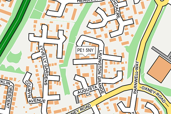 PE1 5NY map - OS OpenMap – Local (Ordnance Survey)