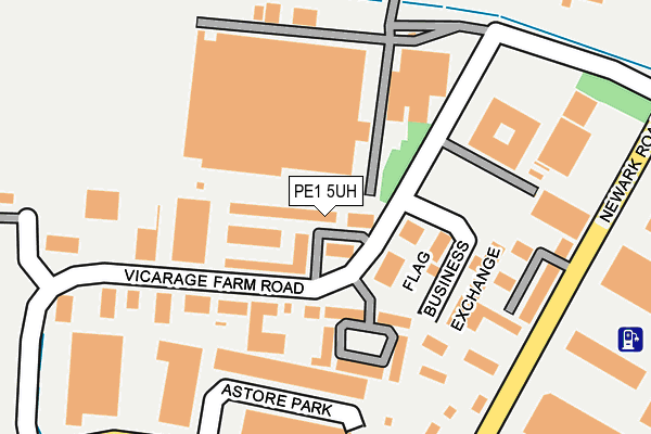 PE1 5UH map - OS OpenMap – Local (Ordnance Survey)