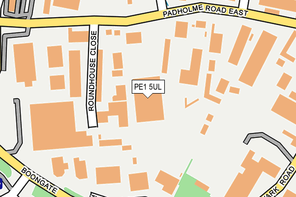PE1 5UL map - OS OpenMap – Local (Ordnance Survey)