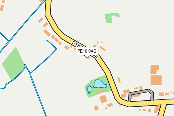 PE10 0AG map - OS OpenMap – Local (Ordnance Survey)