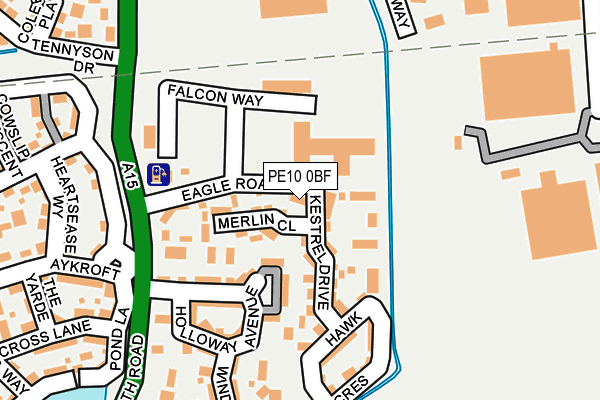 PE10 0BF map - OS OpenMap – Local (Ordnance Survey)