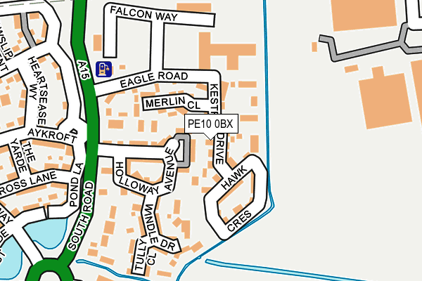 PE10 0BX map - OS OpenMap – Local (Ordnance Survey)