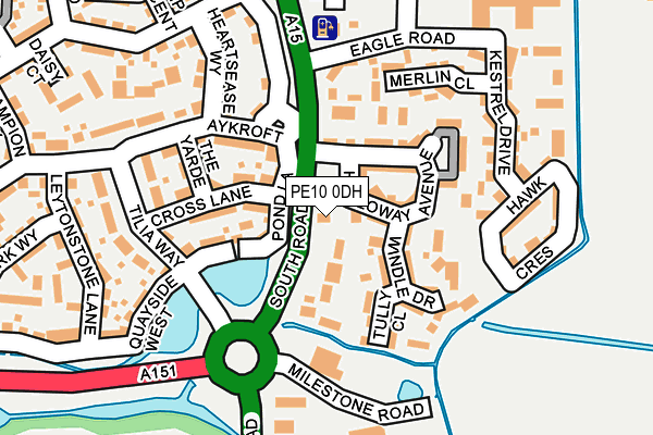 PE10 0DH map - OS OpenMap – Local (Ordnance Survey)