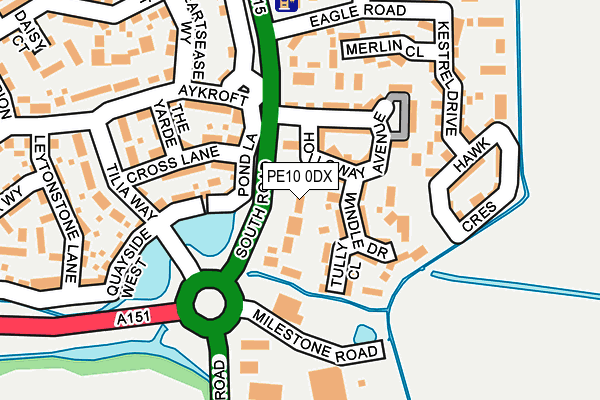 PE10 0DX map - OS OpenMap – Local (Ordnance Survey)