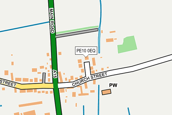 PE10 0EQ map - OS OpenMap – Local (Ordnance Survey)