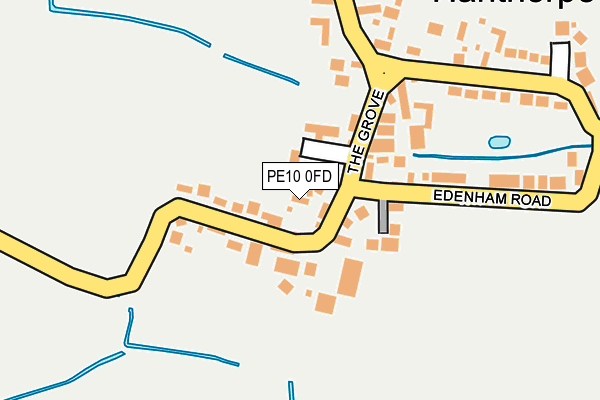 PE10 0FD map - OS OpenMap – Local (Ordnance Survey)