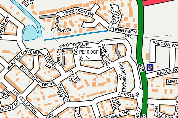 PE10 0GF map - OS OpenMap – Local (Ordnance Survey)