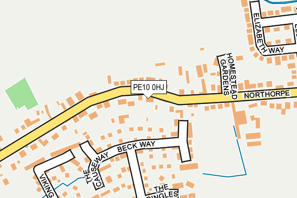 PE10 0HJ map - OS OpenMap – Local (Ordnance Survey)