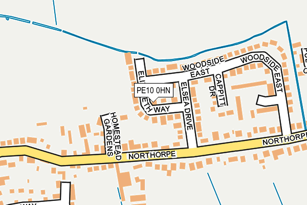 PE10 0HN map - OS OpenMap – Local (Ordnance Survey)
