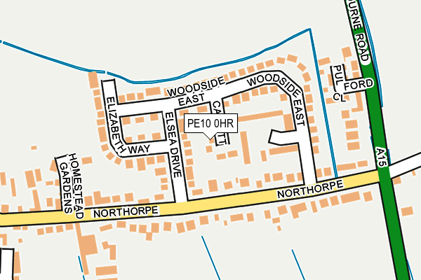 PE10 0HR map - OS OpenMap – Local (Ordnance Survey)