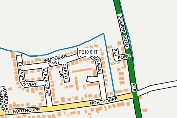 PE10 0HT map - OS OpenMap – Local (Ordnance Survey)