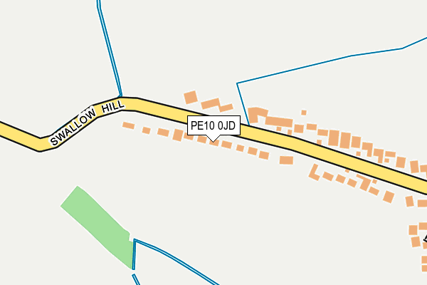 PE10 0JD map - OS OpenMap – Local (Ordnance Survey)