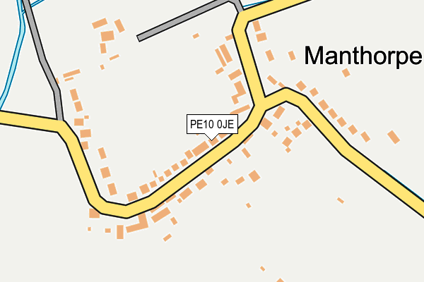 PE10 0JE map - OS OpenMap – Local (Ordnance Survey)