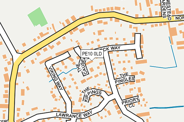 PE10 0LD map - OS OpenMap – Local (Ordnance Survey)