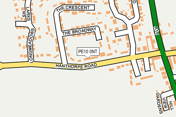 PE10 0NT map - OS OpenMap – Local (Ordnance Survey)