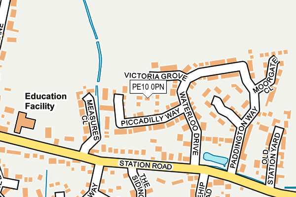 PE10 0PN map - OS OpenMap – Local (Ordnance Survey)