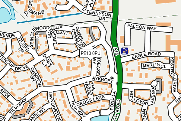 PE10 0PU map - OS OpenMap – Local (Ordnance Survey)