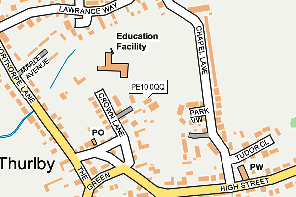 PE10 0QQ map - OS OpenMap – Local (Ordnance Survey)