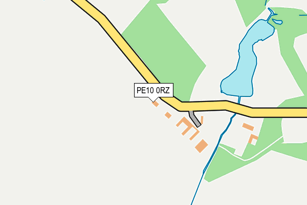 PE10 0RZ map - OS OpenMap – Local (Ordnance Survey)