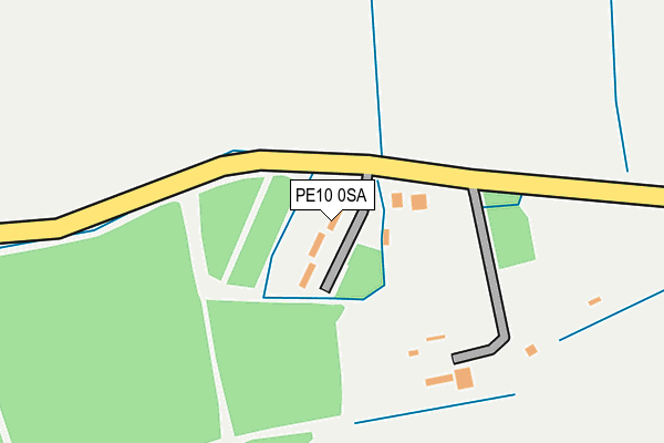 PE10 0SA map - OS OpenMap – Local (Ordnance Survey)
