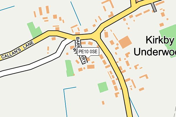 PE10 0SE map - OS OpenMap – Local (Ordnance Survey)